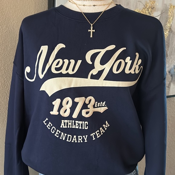🆕Oversized fleece New York script sweatshirt - Picture 8 of 8
